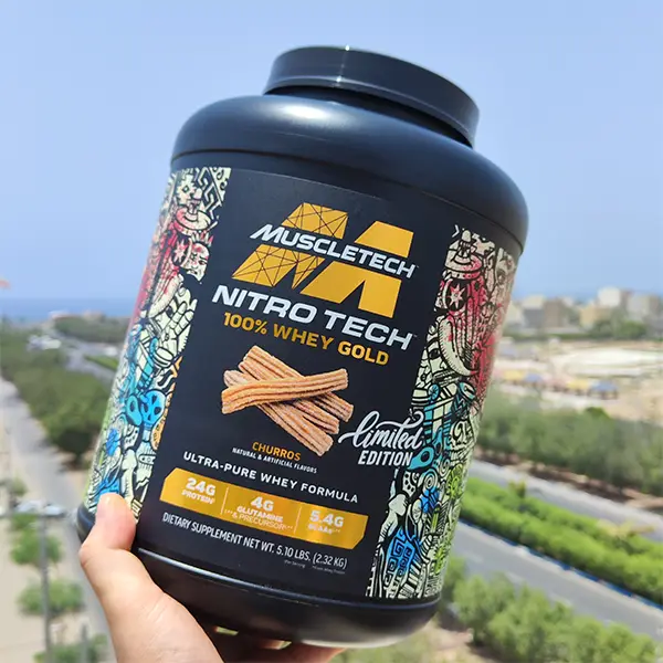 پروتئین نیتروتک گلد الترا پیور لیمیتد ادیشن ماسل تک | MuscleTech Nitro Tech 100% Whey Gold Limited Edition-سم7شاپ-sam7shop.ir