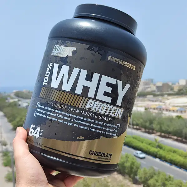 پروتئین وی ناترکس طرح جدید | Nutrex Research 100% Whey Protein-سم7شاپ-sam7shop.ir