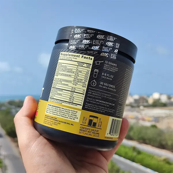 پمپ گلد استاندارد اپتیموم نوتریشن | Optimum Nutrition Gold Standard Pre-Workout-سم7شاپ-sam7shop.ir