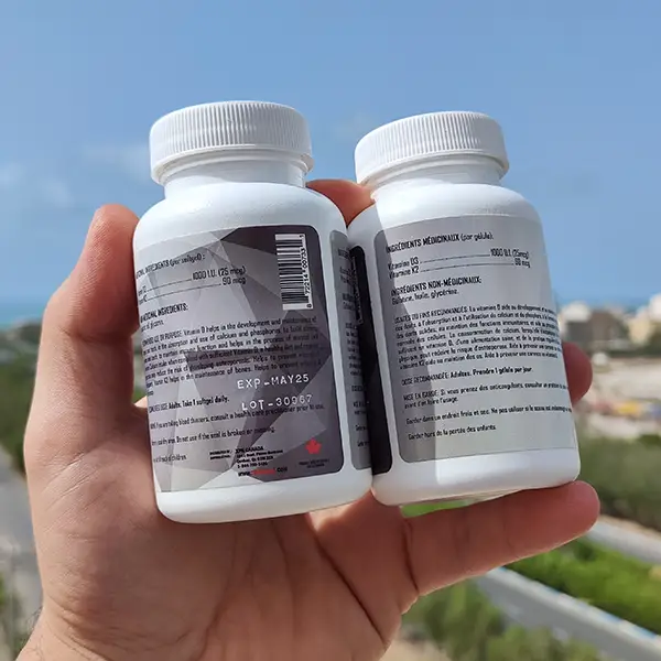 ویتامین D3+K2 ایکس پی ان | XPN Vitamin D3 + K2 60 Softgels -سم7شاپ-Sam7shop.ir