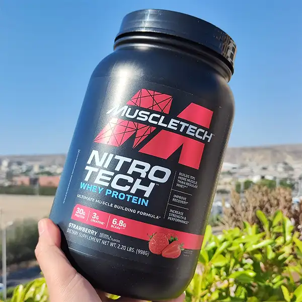 پروتئین وی نیترو تک ماسل تک 1 کیلویی | MuscleTech Nitro Tech Whey Protein Powder 2.2 lbs-سم7شاپ-sam7shop.ir