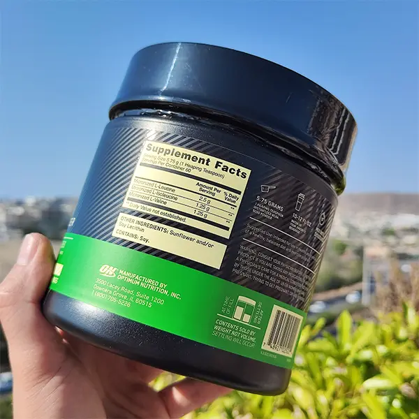 پودر بی سی ای ای اپتیموم نوتریشن ۳۴۵ گرمی | Optimum Nutrition BCAA 5000 Powder Unflavoured 345g-سم7شاپ-sam7shop.ir