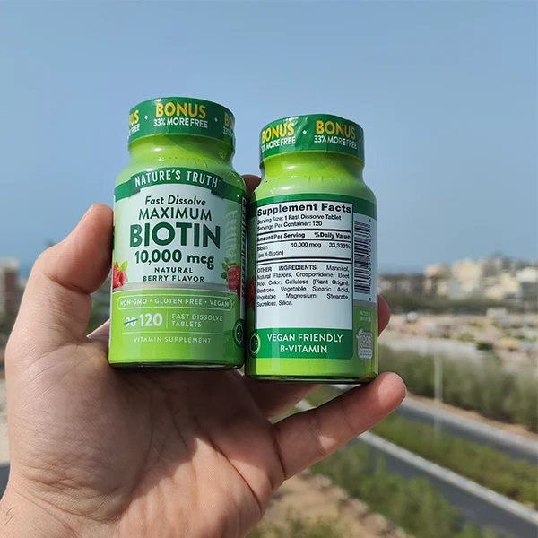 قرص بیوتین 10,000 میکروگرم نِیچرز تروث (120 عدد)